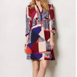 Anthropologie Maeve Patchwork Dress